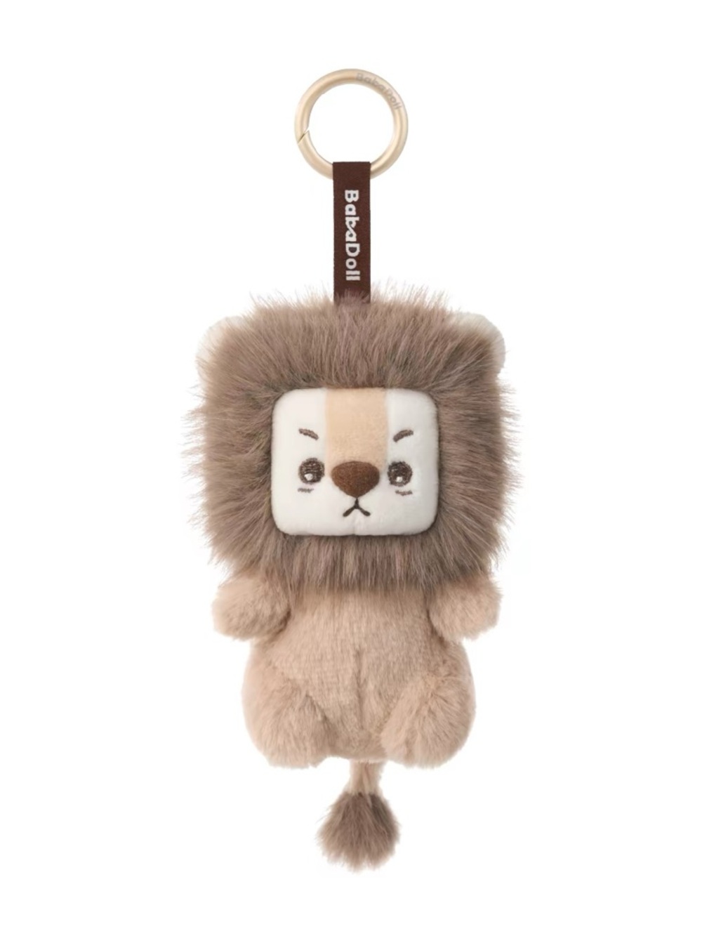 Cute Lion Plush Bag Charm & Keychain 4 inches Tall New in Box Great Gift